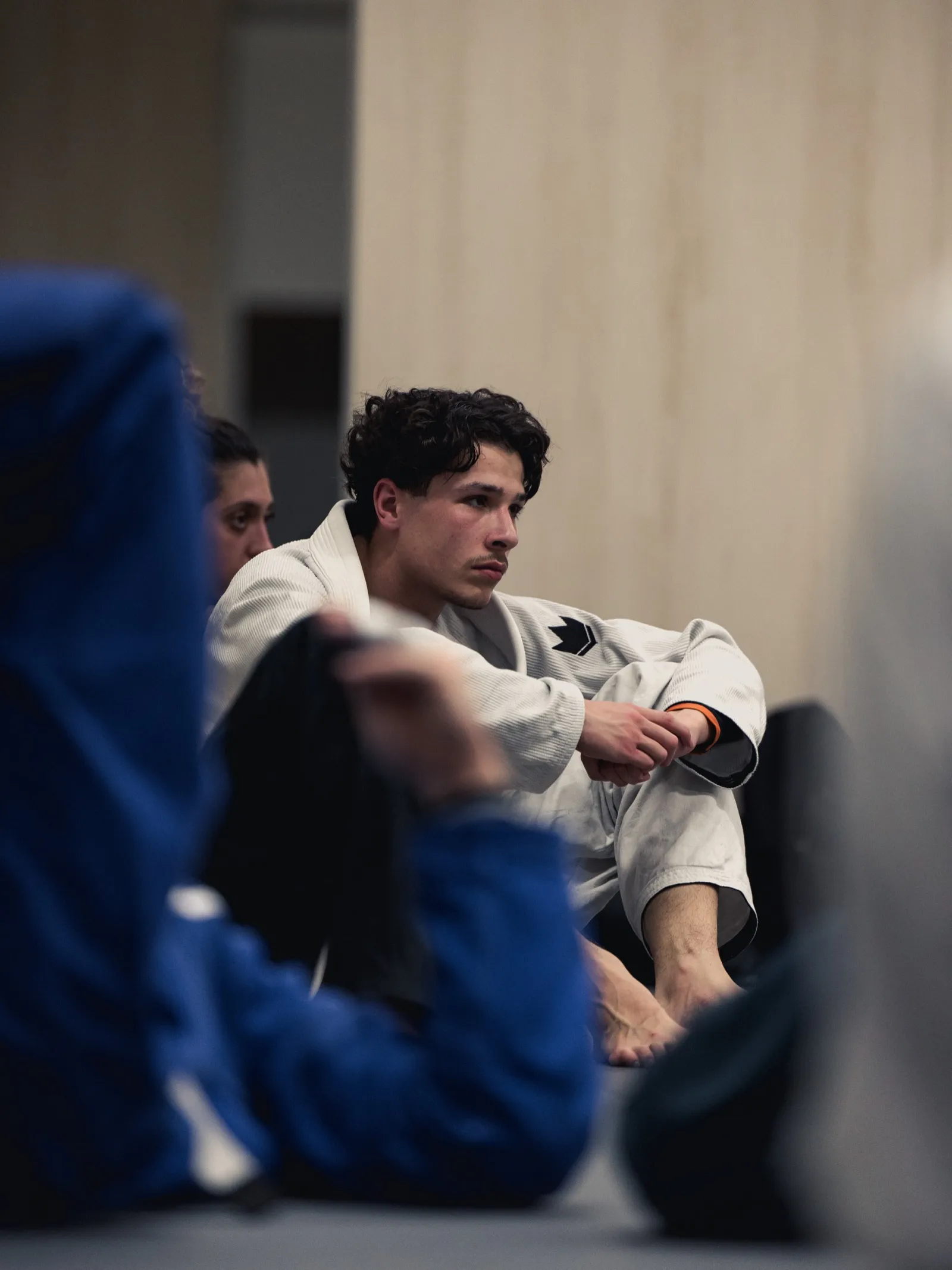 Tom à l'entraînement — concentration entre les rounds