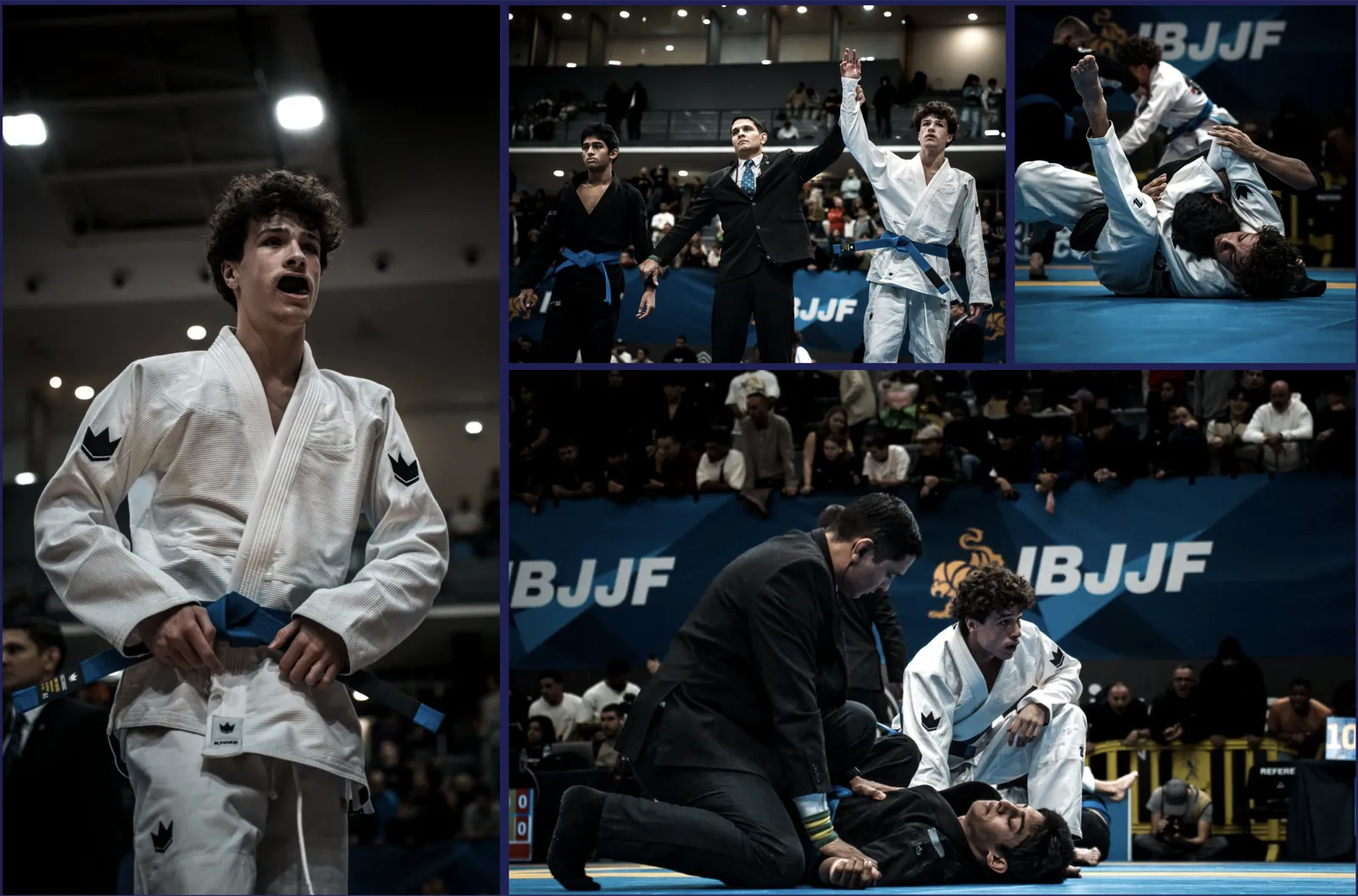 Tom en compétition IBJJF — ceinture bleue